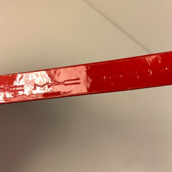 MAC Cosmetics Wristlet Makeup Pouch Bag Case Cherry Red - Picture 2 of 4